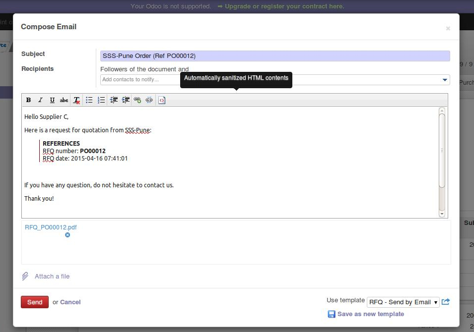 Super Simple Software Business Center Purchase Orders Super Simple Software Business Center erp for managing Purchase Orders
